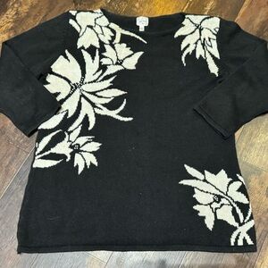 Women’s True Beauty By Emme Crewneck 3/4 Sleeve Sweater Size 1